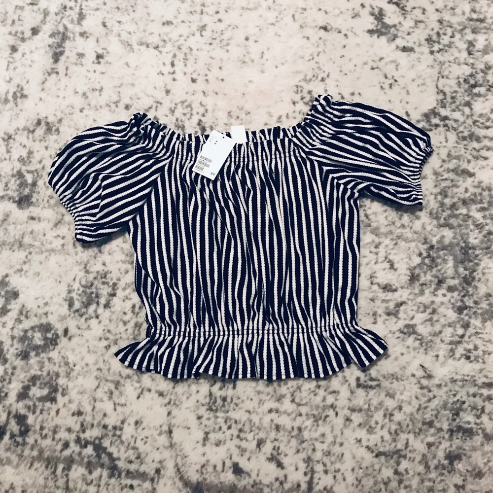 Short Blouse with Ruffles